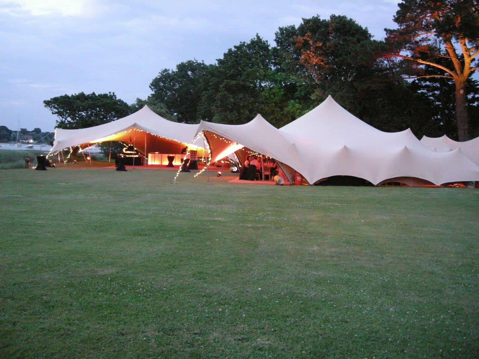Stretch Tent Hire next to river
